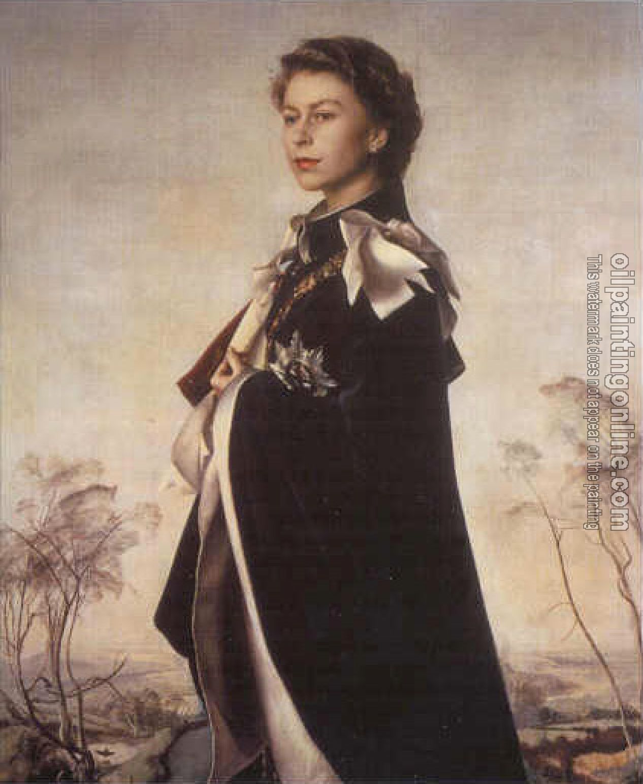 Pietro Annigoni - Portrait of Queen Elizabeth